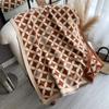 Scarf Women'S Diamond-Shaped Lattice Autumn And Winter Korean Thickened Air-Conditioned Room Warm Shawl Women'S Scarf