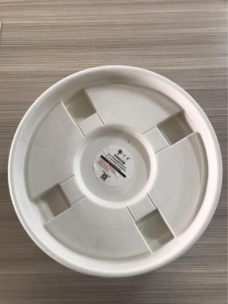 Large Round Flower Pot Base with Casters - Thickened Mobile Plant Tray