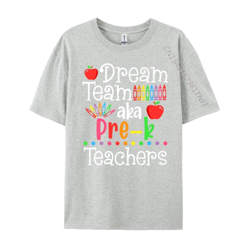 Dream Team Aka Vorschullehrer Shirt Zurück zur Schule Herren Grafik T-Shirts Kurzarm T-Shirt Herren Große Größe Vintage
