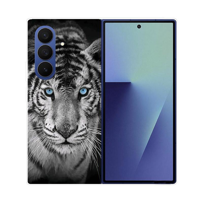 For Samsung Galaxy Z Fold 7 6 5 4 3 2 Case Transparent Protective Back Cover Hard PC Shell For Samsung Z Fold7 Fold6 Fold5 Etui