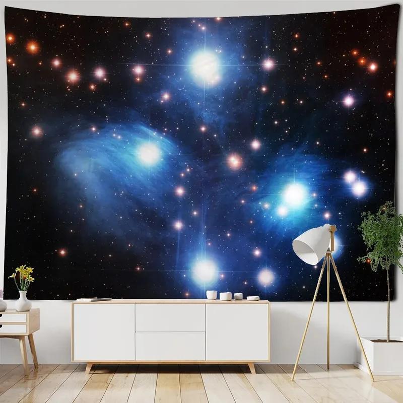 Cosmic Planet Night Sky Star Pattern Tapestry Home Wall Decoration Tapestry Bedroom Living Room Tapestry