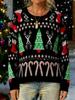 European & American Plus Size Knit Sweater: Loose, Warm, Long Sleeve Christmas Knitwear for Women - Fall/Winter 2025