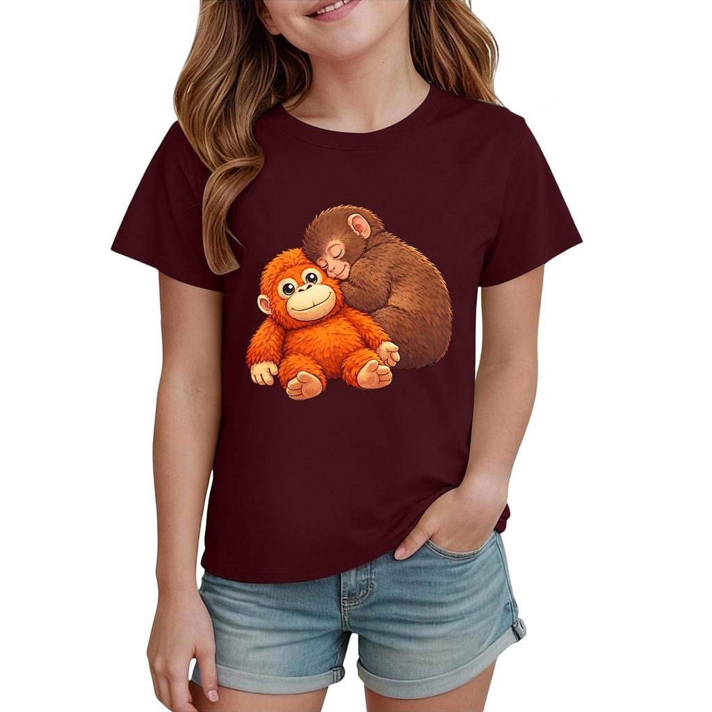 Boys' And Girls' Printed Fashion Casual Short-Sleeve T-Shirts
