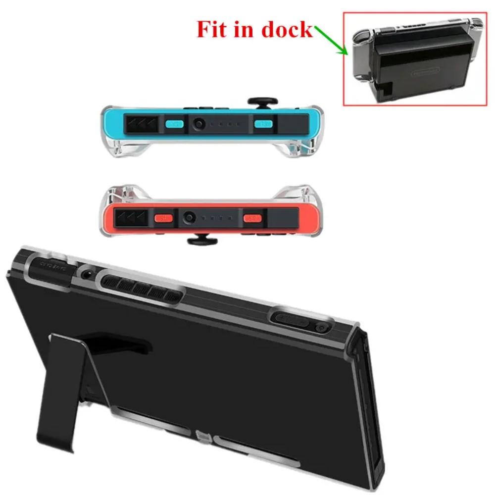 Transparent Crystal Clear Hard Case Shell Cover Protective for Nintendo Switch NS Console Joy-Con Handle Grip Game Console