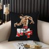 H-Hanma B-Baki Pillow Case Home Dorm Chair Back Short Plush Double-Sided Printing Office Nap Time Cushion Cover