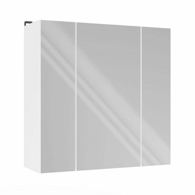 Pola 3L Bathroom Cabinet Wall-mounted With 3 Mirrors Above Sink 3 Doors White