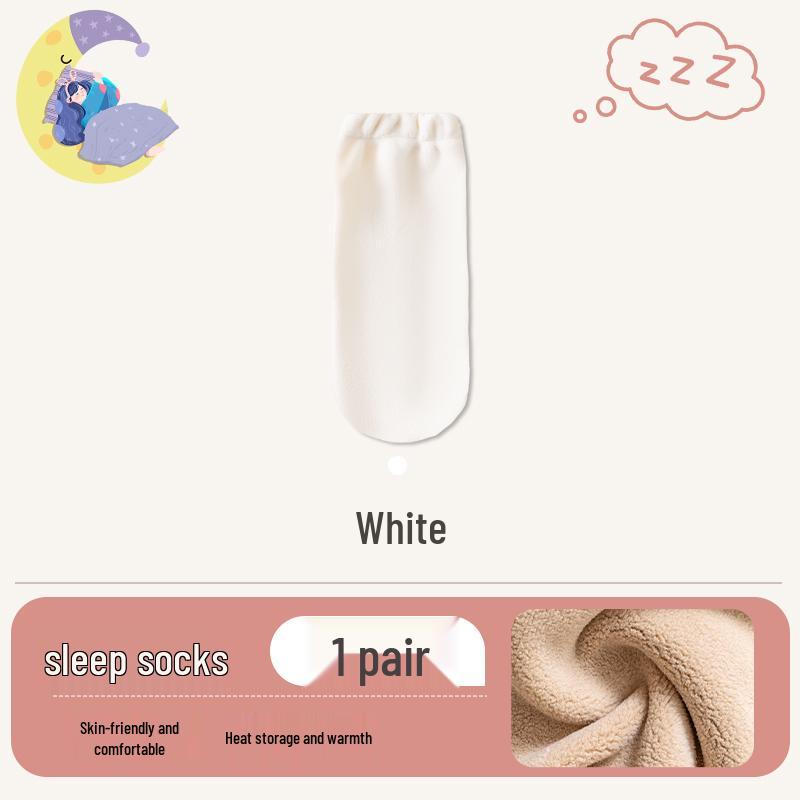 Chaussettes de nuit en velours pour femmes 2024: Chauffe-jambes chauds d'hiver pour le post-partum