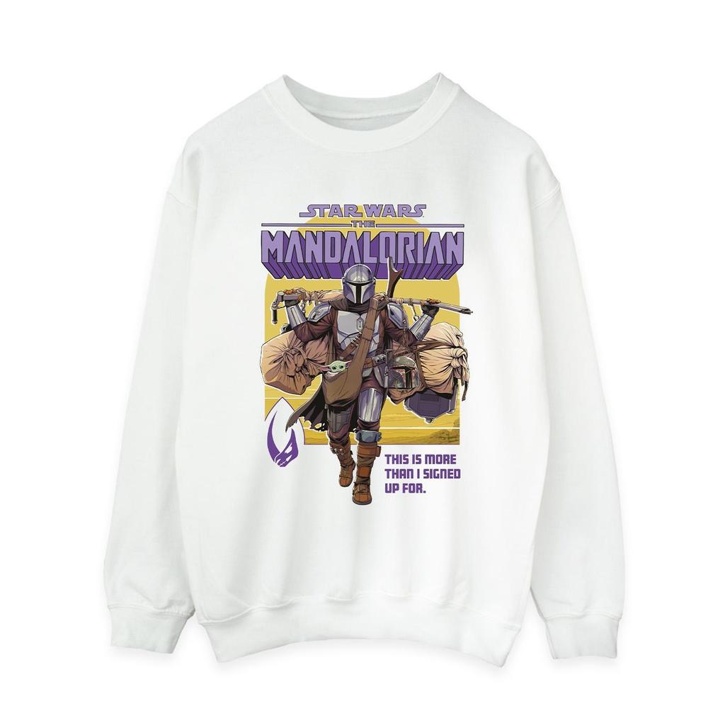 STAR WARS Womens/Ladies The Mandalorian More Than I Signed Up For Sweatshirt