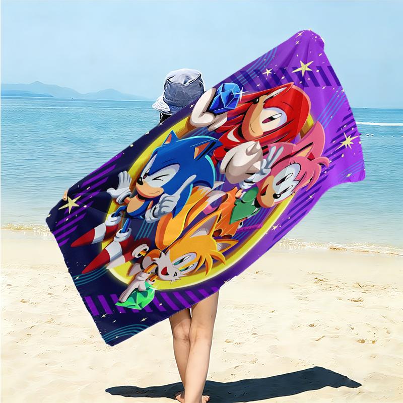 1Pc Speedsters Action Beach Towel Microfiber Beach Towel Thin Absorbent For Beach Swimming Yoga Bath Sports 0917239
