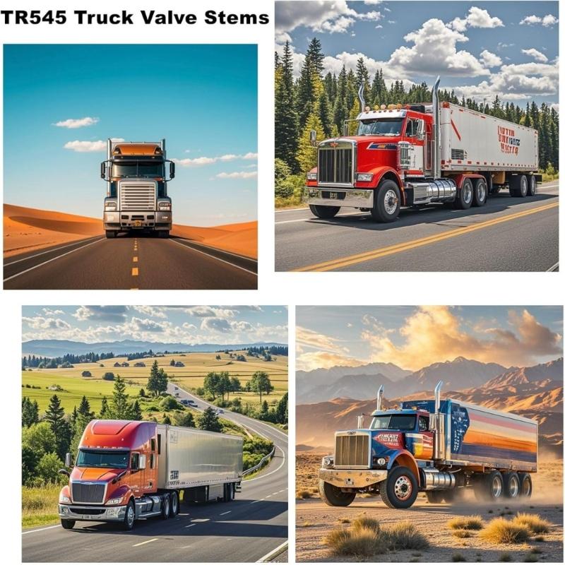 10Pcs Copper Truck Tire Valves Stems 120 Degree Suitable for 22.5" 24.5" Wheels OE TR545D Replacement Rustproof