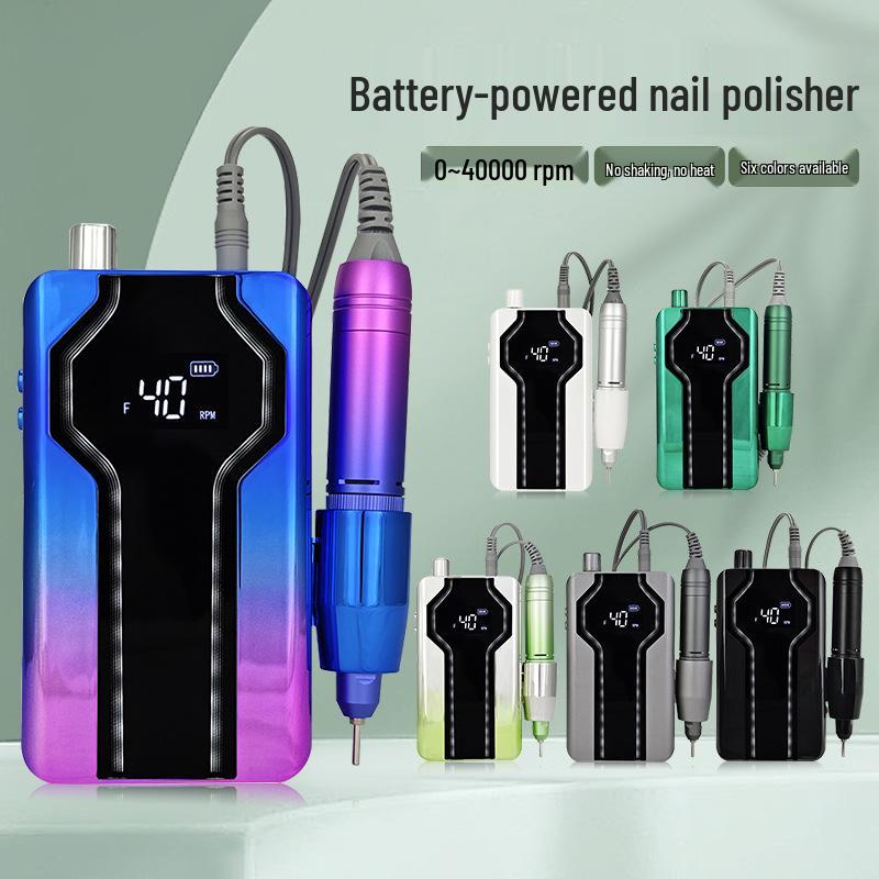 

Rechargeable 40,000 RPM Nail Drill & Grinder for Portable Nail Salon Use