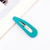 PL Water Drop Type Matte Texture Bb Clip Candy Color Cross Word Korean Girl Heart Hair Clip
