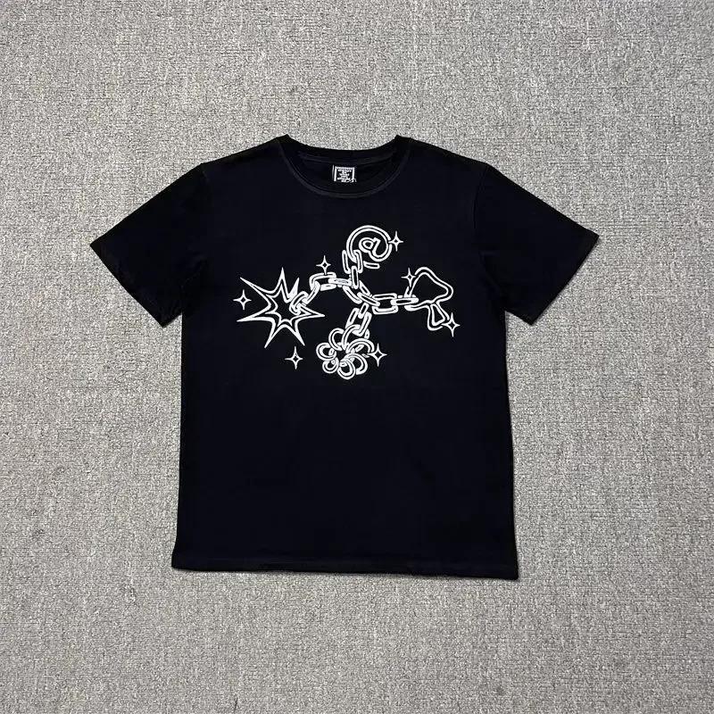 Ida Sply Men's Casual Short-sleeved T-shirt Fun Printed Round-neck T-shirt Summer High-quality T-shirt