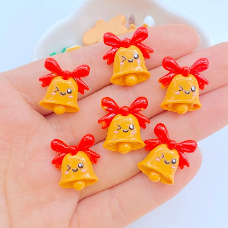 20 Stück Niedlicher Weihnachts-Schneemann, Weihnachtsmann, Lebkuchenmann, Weihnachtsbaum, Flache Rückseite, Harz, Scrapbooking, DIY, Schmuck, Dekoration, Zubehör