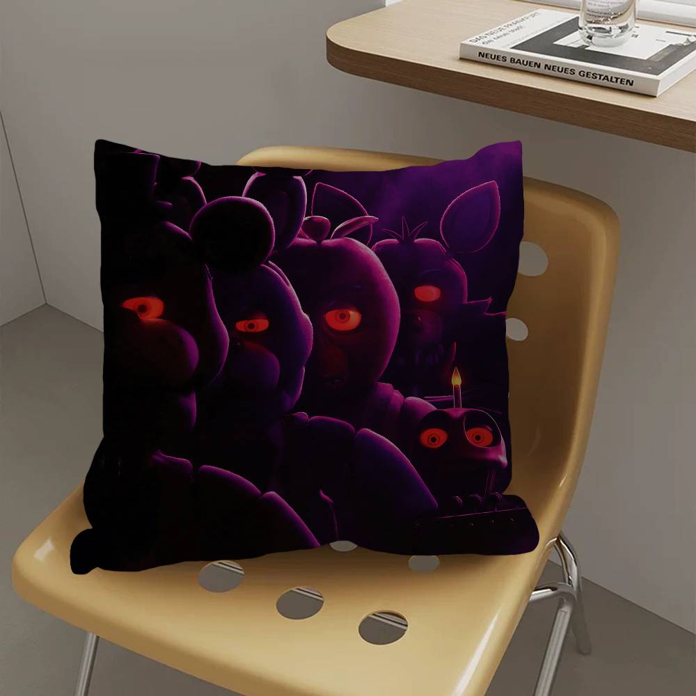 New FNAF Movie Game Cushion Cover Pillowcase Upholstery Sofa Throw Pillow Home Decor Pillowcas