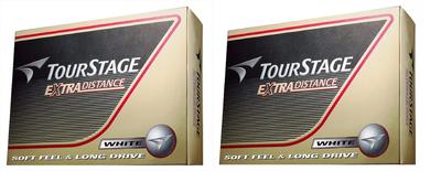 Bridgestone Golf Ball Tour Stage Extra Distance White 2 Dozen Set (24 Balls)