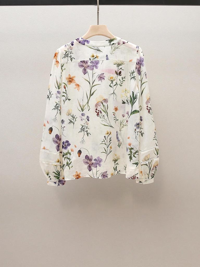 High-End Women's French Holiday Long-Sleeve Shirt & Shorts Set
