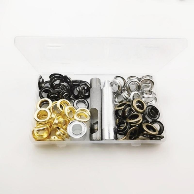 Eyelet Punch Kits 14mm Grommets Eyelets Kits Tarpaulin Repair Kits Grommet Setting Tool Hole Punch Tool for Fabric Belt