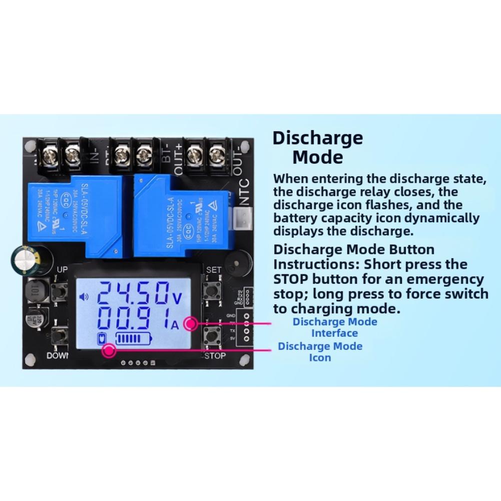 1pc Controller Module Battery 30A Undervoltage And Overcharge Protection Battery Protection Module Instrument Parts