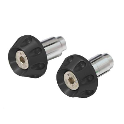 Moto Base MBBED-03 Lenkerteile Universelles Aluminium Lenkerende (Schwarz/Innendurchmesser: 0,5 - 0,7 Zoll (14 - 19 mm)