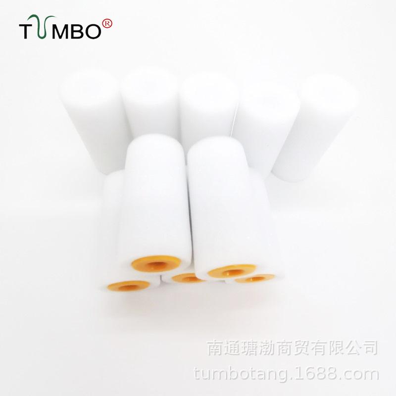 2-inch Solvent-Resistant Oil-Based Sponge Roller Brush for Wall Painting and Color Repair 5 sponge heads