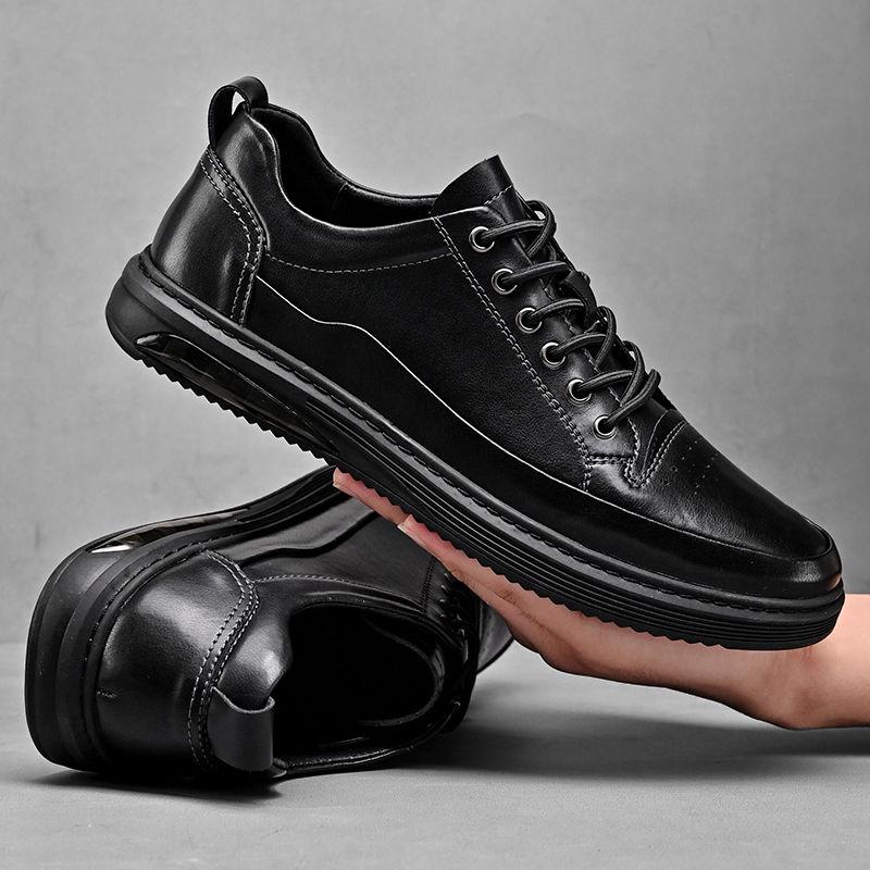 Popular Leather Sneakers Men's Spring Casual Sports Shoes