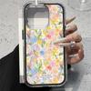 Full screen color flower for iPhone 17 ProMax transparent mobile phone case 16/15/14 simple niche