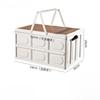 Collapsible Storage Bin With Handle Large Capacity Portable Storage Container Stackable Multifunctional Outdoor Camping Items