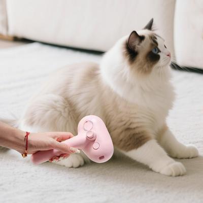 Cat Steam Brush for Grooming And Shedding Self-Cleaning Pet Comb with Mist Spray 4 In 1 Rechargeable Deshedding Tool for Dogs Cats Long Short