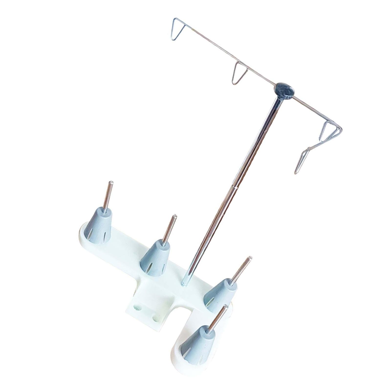 Держатель катушки ниток Подставка для швейных ниток Держатель для 4 катушек Держатель рулона ниток для вышивальных и швейных машин