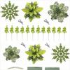 30pcs Set Multipurpose Artificial Christmas Flowers Glitter Poinsettia Flowers  for Party Decoration