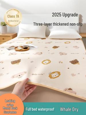 Double-Sided Antibacterial Waterproof Baby Changing Pad - Large, Thick, and Reusable