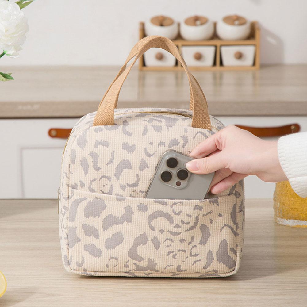 Isolierte Lunchtasche, Lunch-Tragetasche mit Aluminiumfolie, Thermische Lunchbox-Tasche, Multifunktion, Große Kapazität, für Arbeit, Büro, Schule