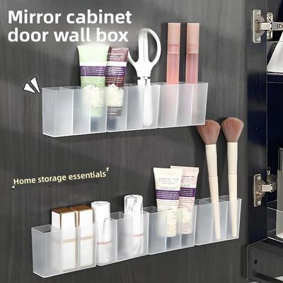 Organisateur de Cosmétiques Mural à Trois Compartiments sans Perçage Requis