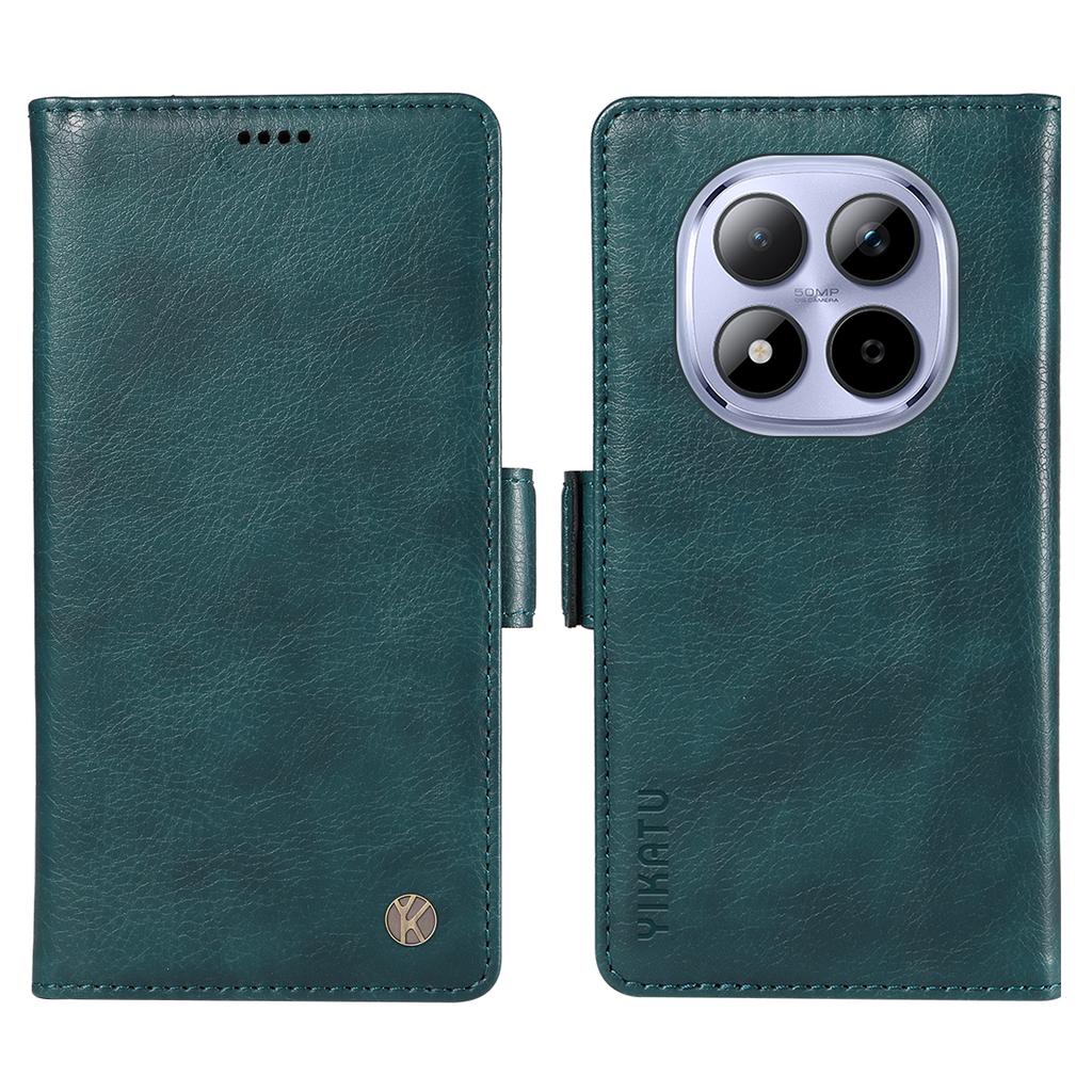 For Xiaomi Redmi Note 15 Pro 5G (Global) Case YIKATU YK-007 Litchi Texture PU Leather Wallet Phone Cover