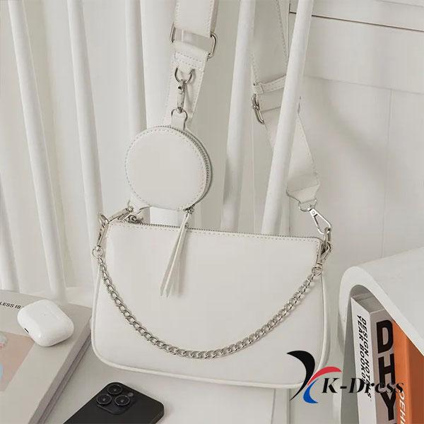 

Двокомбінована сумка кросбоді з мульти-ремінцем (2 кольори) 23x15x4.5cm білий