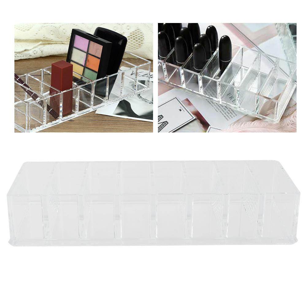 Transparent Compartment Acrylic Makeup Cosmetic Holder Storage Box Case Jewelry Organizer