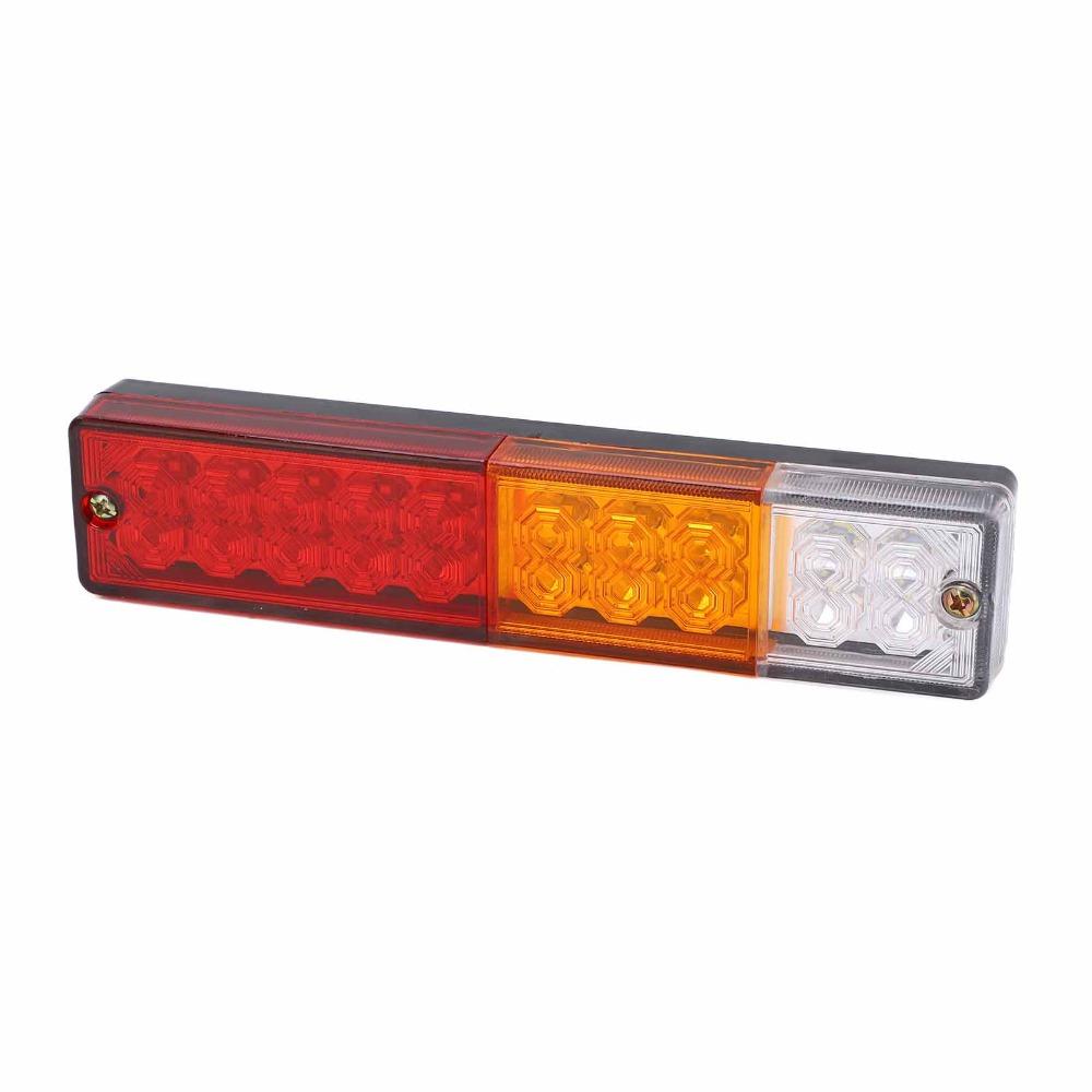 2Pcs 20 LED LED Tail Lights Red Lens Trailer Indicator Lights Reverse Backup Lights  For Truck