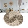 Woven Wall Basket Decor Handcrafted Seagrass Hanging Baskets Multifunction Woven Insulation Pad for Living Room Kitchen