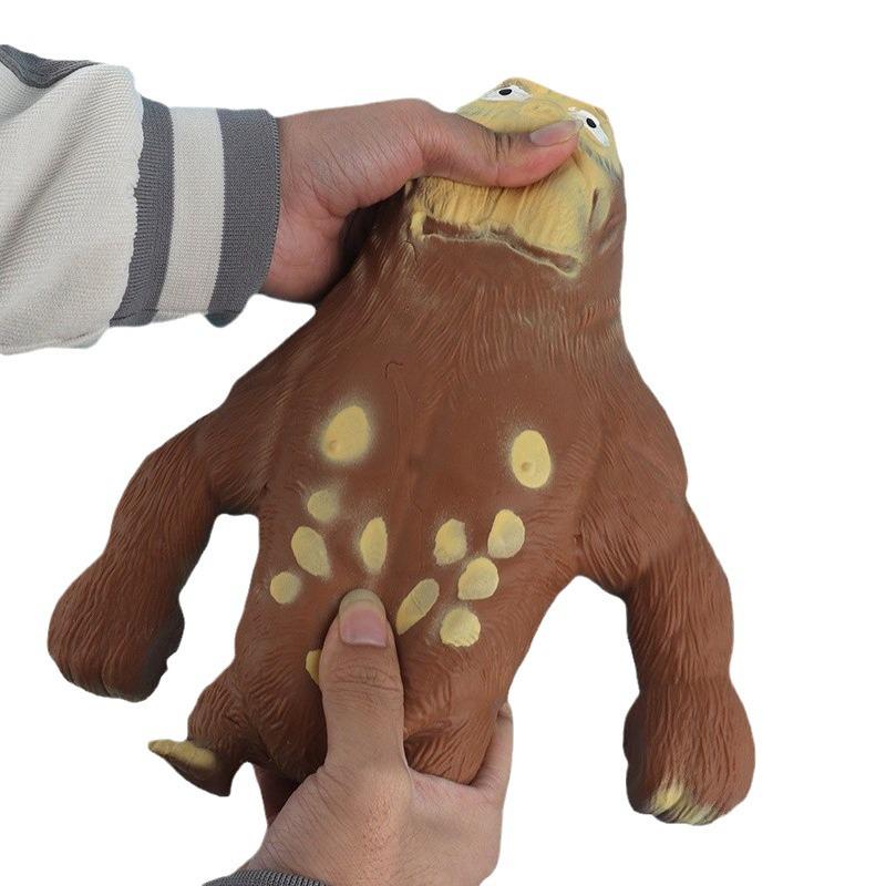 Kreatives Gorilla Stressspielzeug: Mehrfarbige Stretch- & Quetsch-Sandkunst