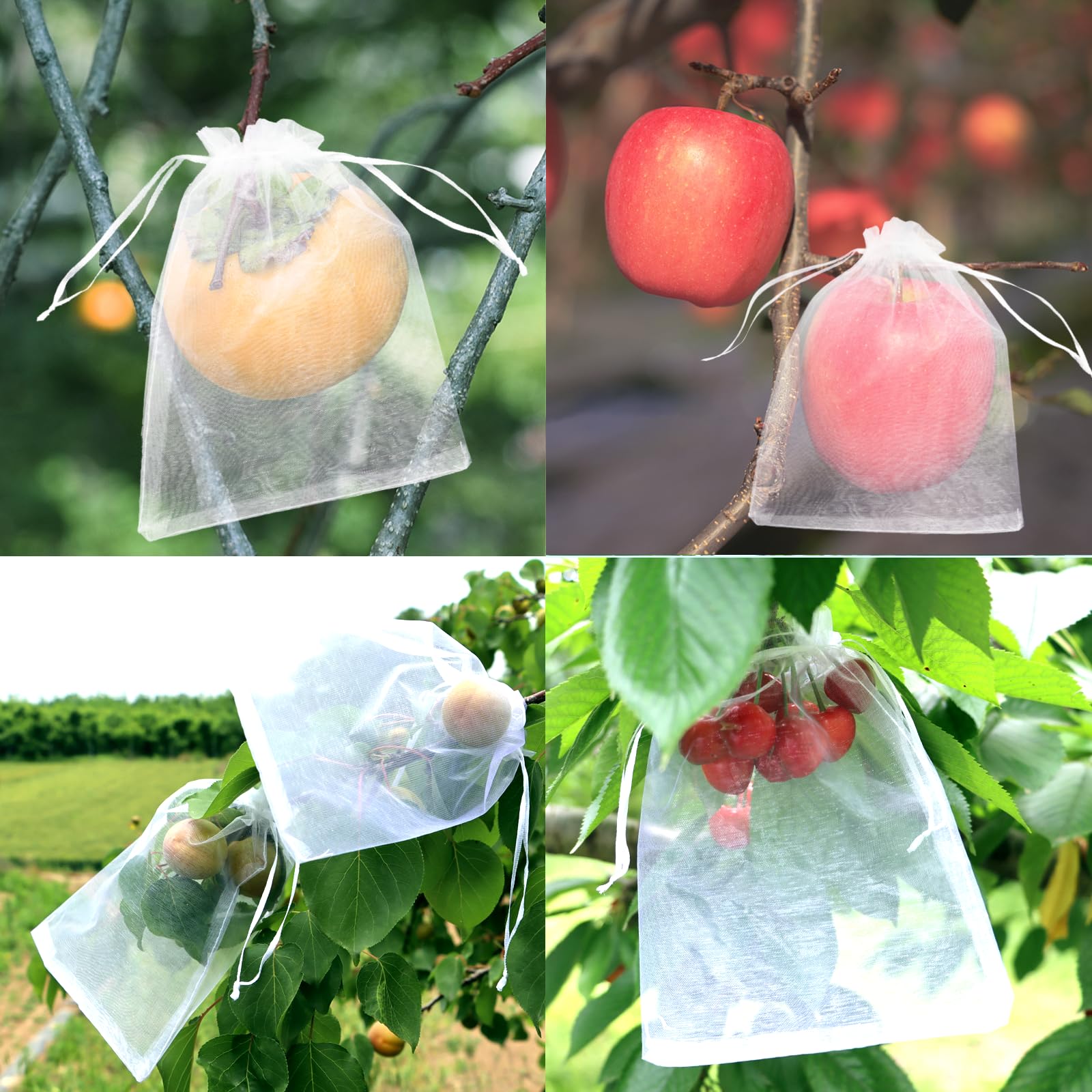 

Сетка от насекомых Tcoabl 2015 см 100 шт. сумка для фруктовых деревьев сетка для защиты фруктов сетка от птиц прозрачная чистый