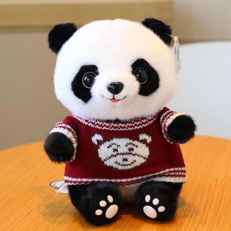 Adorable Giant Panda Plush Toy - Realistic Stuffed Animal for Kids