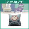 Owl Decorative Anime Cushion Removable Linen Cover Soft Polyester Filling Couch