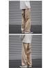 Herren Cargo-Hose im japanischen Stil: Lockere Passform, Gerades Bein, Weites Bein für Frühling & Herbst