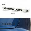 For TESLA MODEL 3 Lettering Car Logo Rear Trunk Badge Emblem Decorate Styling Sticker Auto Accessories