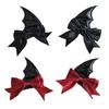 Novelty Bat Wing Devil Hair Clip for Adult Kids Cosplay Party Headwear Halloween Hairpin Set for Costume Parties 2PCS