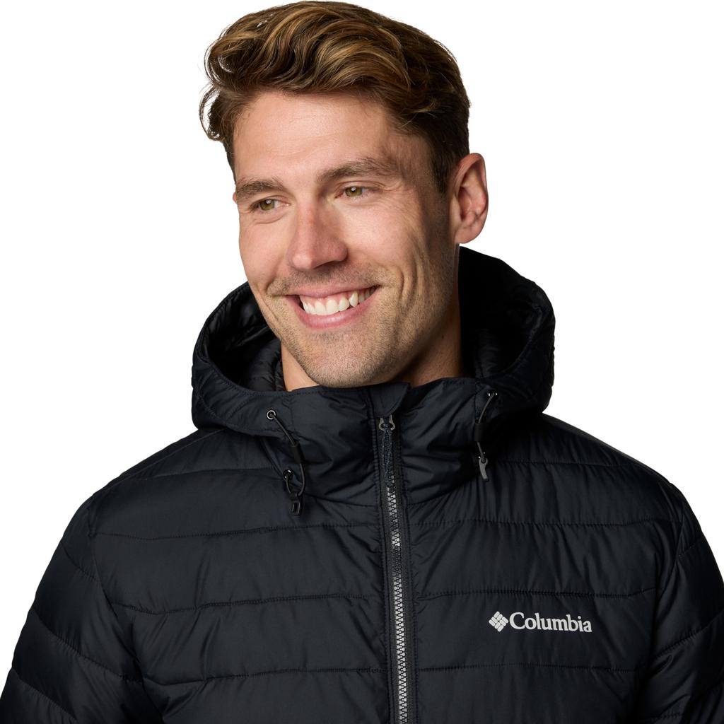 Columbia Powder Lite II Hooded Jacket, Mens black Jacket