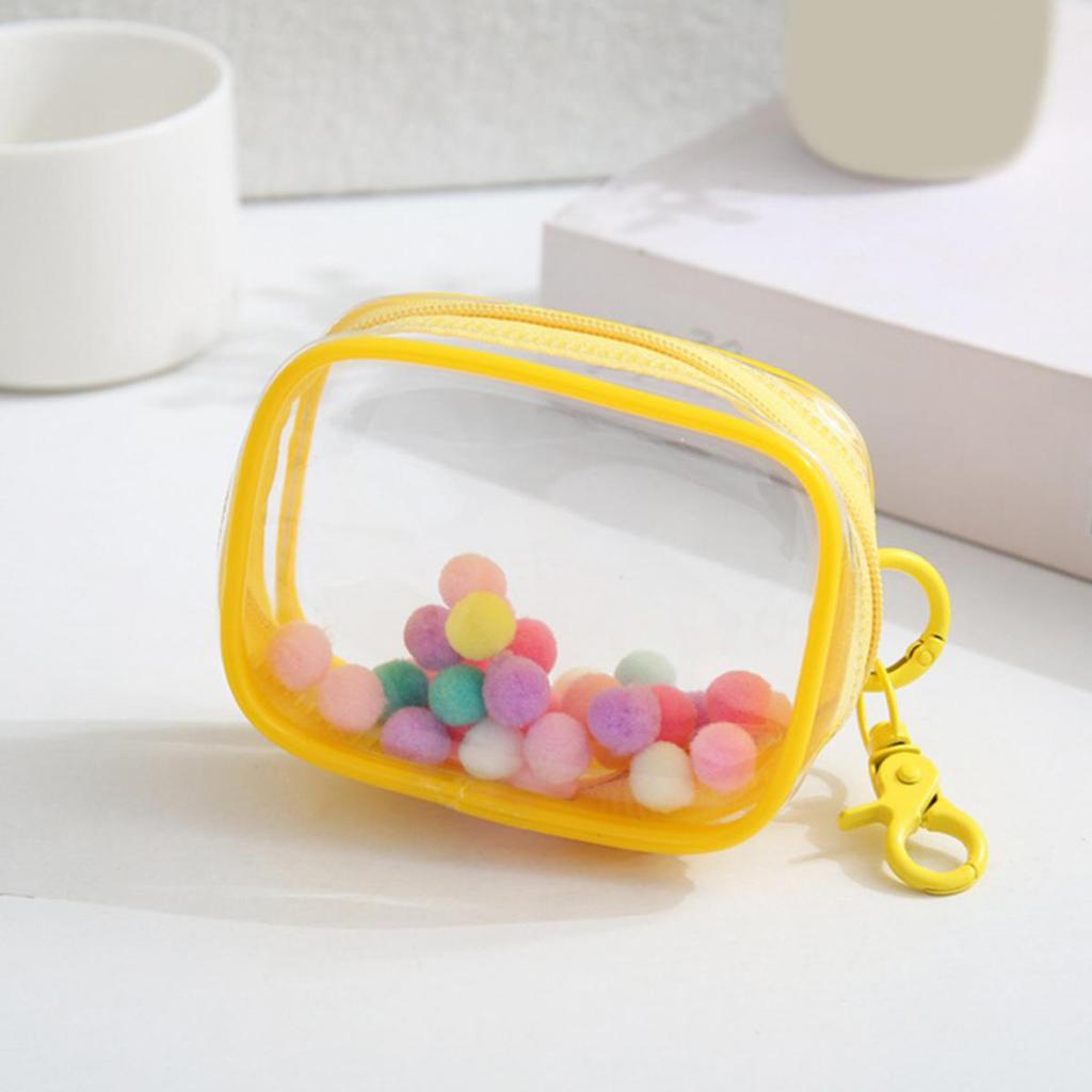 Color Clear Zipper Storage Bag Cartoon Doll Children Toy Box Organizer Earphones Chargers Pouch Gift Bags Dustproof Case