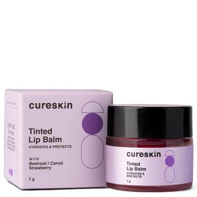 Cureskin Tinted Lip Balm For Women And Men |Hydrates & Protects For Lip Tint With Beetroot,Carrot|Lip Lightening Balm For Dark Lips, Count