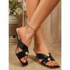Sandali a ciabatta da donna con tacco alto e punta quadrata, dettaglio perla e cinturino alla caviglia, calzature alla moda, disponibili in taglie grandi.